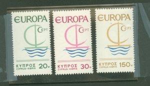 Cyprus #275-277 Mint (NH) Single (Complete Set) (Europa)