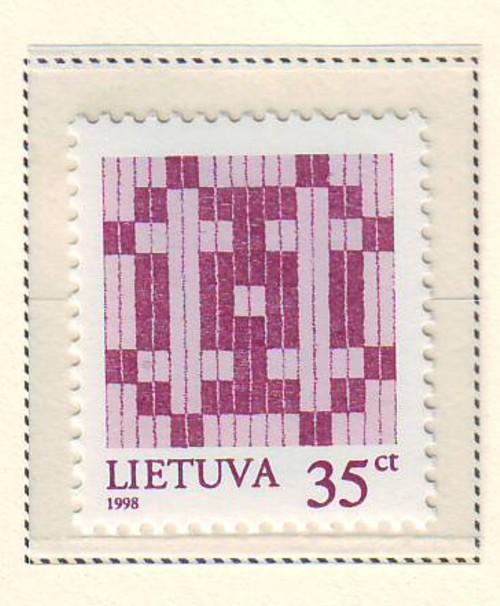 Lithuania Sc 604 1998 35c Double Barred Cross stamp mint NH