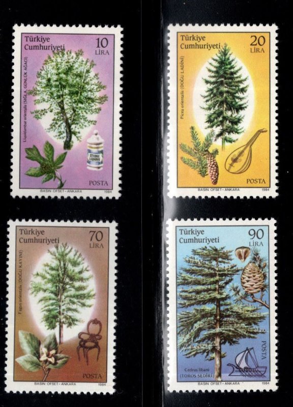 TURKEY Scott 2291-2294 MNH**  1984 Tree stamp set