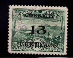 Costa Rica Scott 150 Used Surcharged stamp