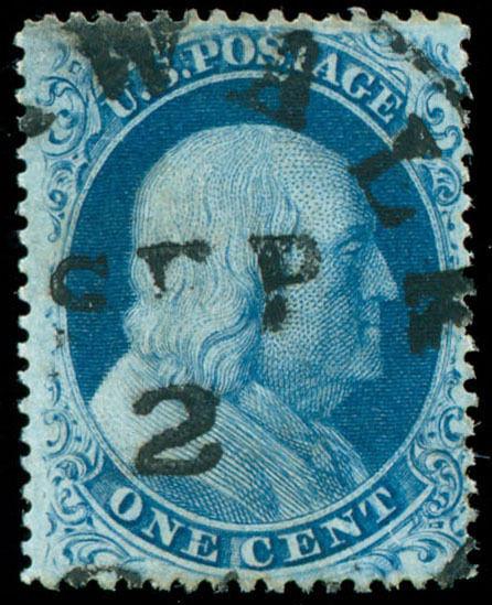 momen: US Stamps #22 Used VF Sept. 2nd c.d.s.