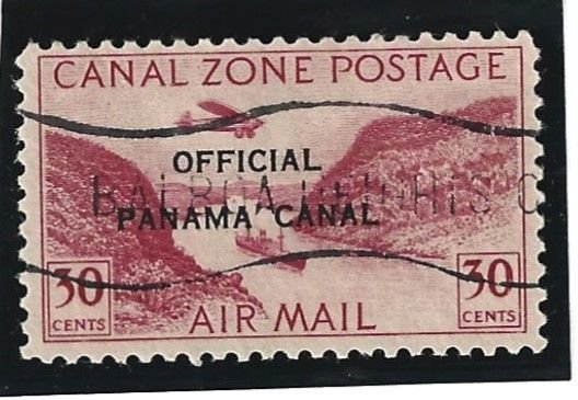 Canal Zone Scott #CO5  Used CTO 30c Official Air 2021 CV $5.00