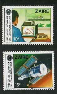 Zaire; Scott 1139-1140; 1984;  Unused; NH