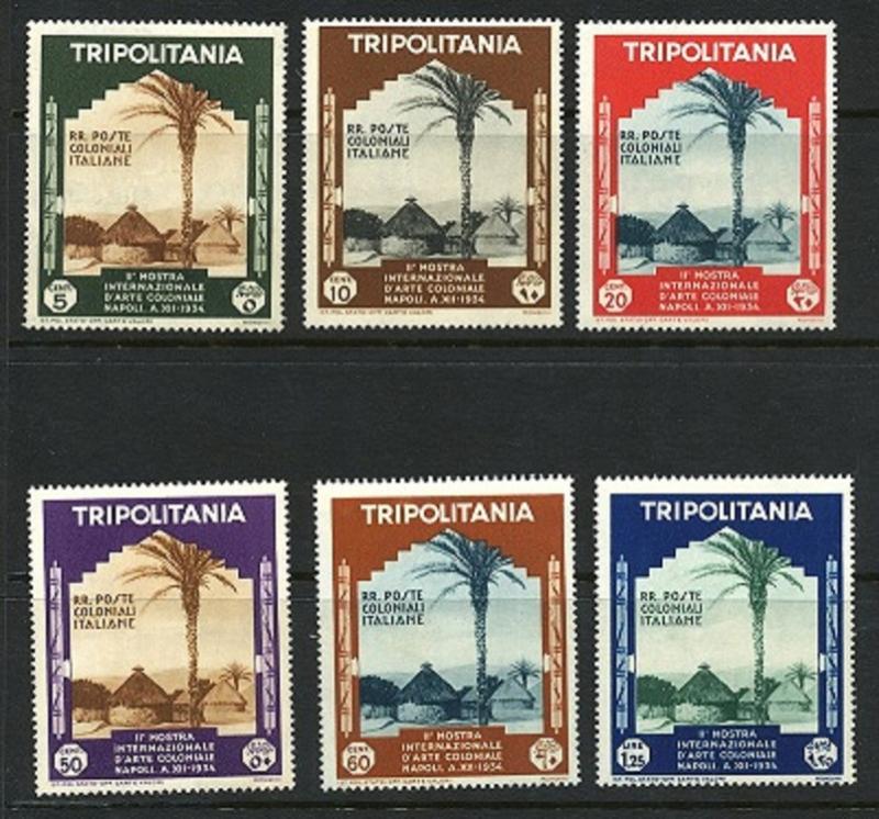 Tripolitania Scott 73-78 and C43-48 complete MLH set