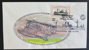 1998 Lincoln NE USA Hand Painted Cover Spanish American War Centenary Linpex Sta