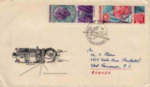 Czechoslovakia, First Day Cover, Space