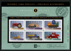 1552 Canada $3.62 Historic Land Vehicles pane/6, MNH