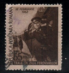 Romania Scott 812 Used Train Conductor