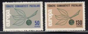 Turkey #1665-67 ~ Cplt Set of 2 ~ Europa ~ Unused, HM