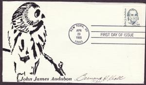 1863 John James Audubon signed cacheted FDC