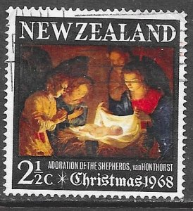 New Zealand 414: 2.5c Adoration of the shepherds, used, F-VF