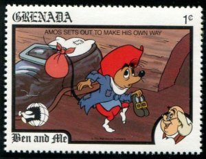 1771-1776 Grenada Disney - Scenes from Ben and Me, MNH set of 6