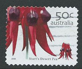 Australia SG 2534 perf 11½  Used   Sturt’s Desert Pea