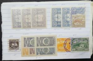 EDW1949SELL : SALVADOR Nice group of Mint & Used on Old Time approval pages.