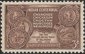 # 972 MINT NEVER HINGED INDIAN CENTENNIAL