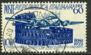 ITALY 1952 International Civil Aviation Conference Issue Sc 611 VFU