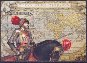 Belgium, 2000, 500 Years with Emperor Karl V, s/s, Mi#B76, MNH,++