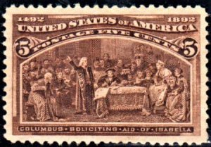 US 234 Early Commemoratives XF Mint No Gum Jumbo cv $90