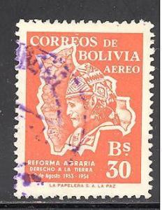 Bolivia C178 used SCV $ 0.25 (DT)