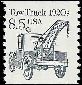 #2129 8.5c Tow Truck 1920s  Coil Single 1987 Mint NH
