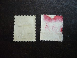 Stamps - Johore - Scott# 88-89 - Used Part Set of 2 Stamps