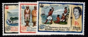 FIJI QEII SG351-353, 1966 anniv of discovery of Rotuma set, NH MINT.