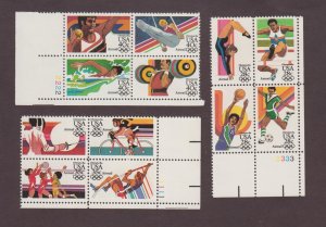 US, C101-112, OLYMPICS, VINTAGE, AIRMAIL, MINT NH, PLATE BLOCK