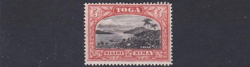 TONGA  1897  S G 53   5/-    BLACK & BROWN    MH   