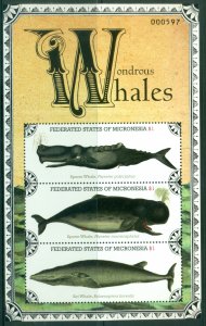 Micronesia 2011 Wondrous Whales MS MUH
