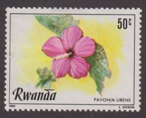 Rwanda 1011 Pavonia Urens 1981