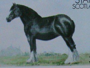 STAFFA-SCOTLAND STAMP:1973- WORLD FAMOUS HORSE MNH SHEET  LAST ONE VF