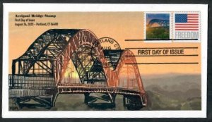 5811 & 5790 FDC - 25c Arrigoni Bridge - Wally Jr Cachet 23-8-24-FDOI KIllbar