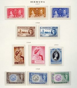 BERMUDA -- Scott #115-117, 131-137, 142 mint Cat $50 British Commonwealth