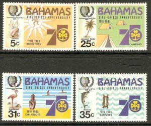 BAHAMAS SG703/6 1985 INTERNATIONAL YOUTH YEAR MNH 