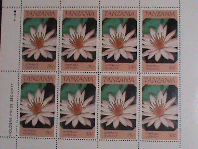 TANZANIA STAMP-1986 SC#318A INDEGENOUS FLOWERS  MNH FULL SHEET