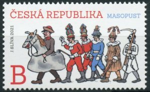 Czech Republic 2021 MNH Cultures Stamps Masopust Carnival Festivals 1v Set