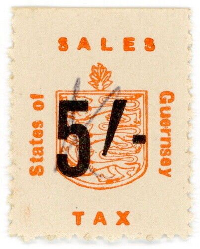 (I.B) Guernsey Revenue : Sales Tax 5/- (German Occupation)