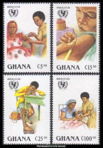 Ghana Scott 1051-1056 Mint never hinged.