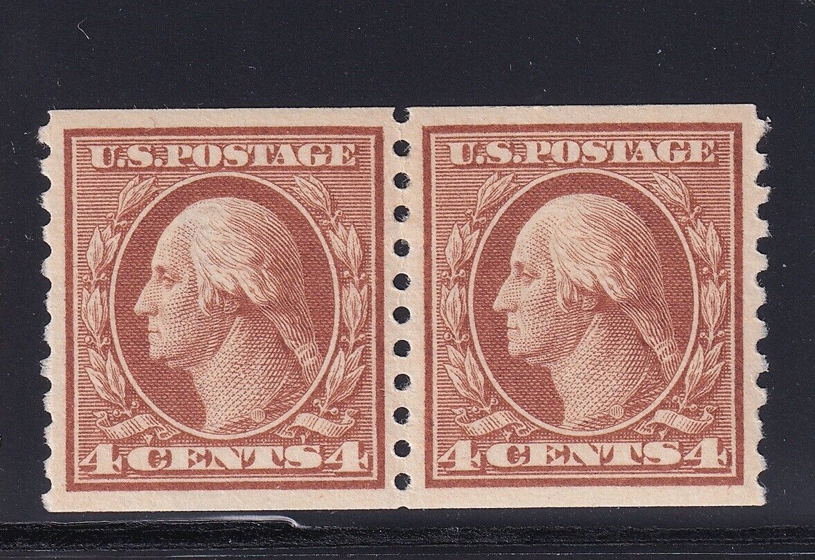 457 Pair Xf With Aps Cert Og Mint Lightly Hinged With Nice Color See Pic United States 3918