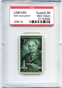 US SCOTT #1080 MINT-SUPERB-OG-NH GRADED 98 PSE ENCAPSULATED SMQ $65 (7/31/24 GP)