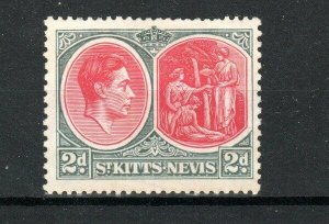 St Kitts-Nevis 1938-50 2d King George VI and Medicinal Spring MH