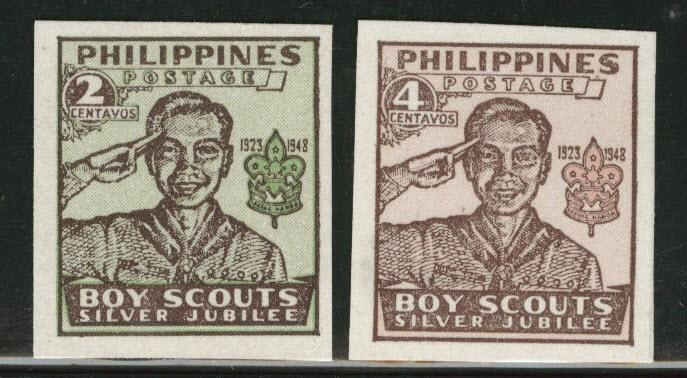 Independent Philippines Scott 528-9 MNH** 1948 Scout set