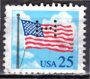 USA; 1988: Sc. # 2278:  Used Perf. 11 Single Stamp W/Perfins