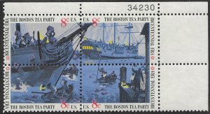 US #1480-83 PB  Boston Tea Party, Set of 4