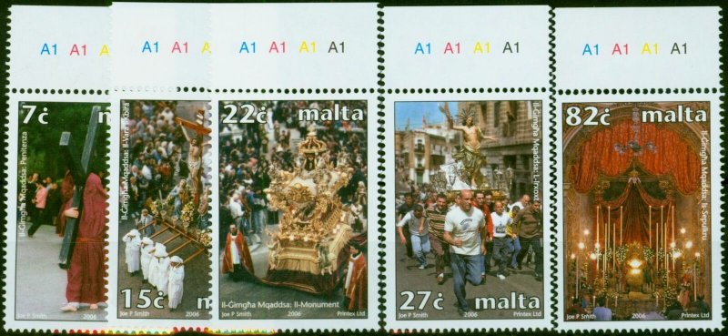 Malta 2006 Holy Week Set of 5 SG1477-1481 V.F.MNH 