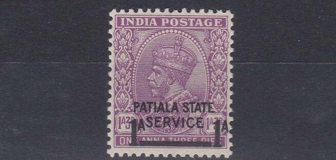 PATIALA  1939 - 40      S G   070  1A ON 1A 3P  MAUVE  MH   