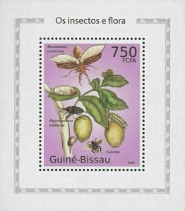 Insects And Flora Eulaema Mini Sov. Sheet MNH