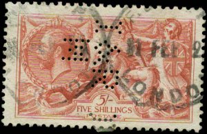 Great Britain  Scott #180 Used  Perfin  I & R  M