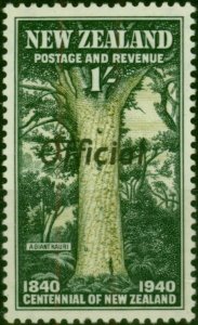 New Zealand 1940 1s Sage-Green & Deep Green SG0151 Fine LMM