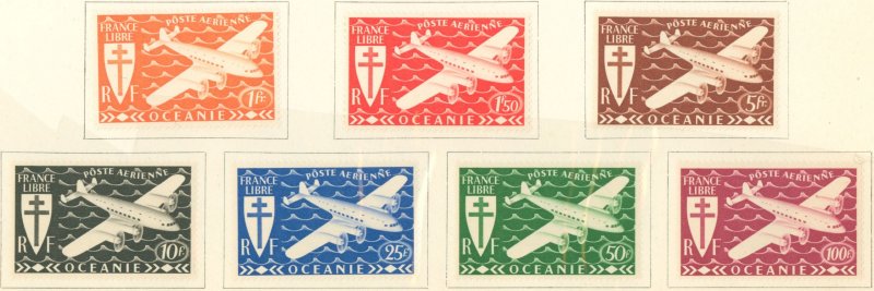 French Polynesia #C3-C9 Unused Single (Complete Set)
